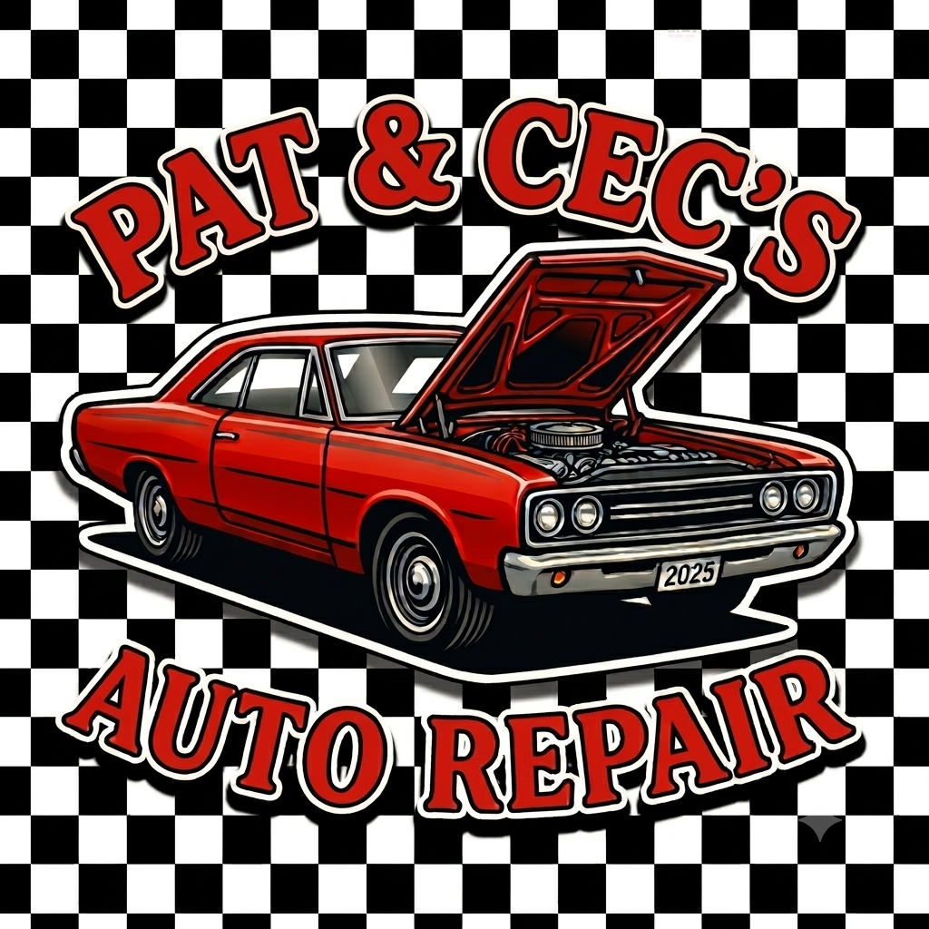Pat & Cec's Auto Repair Vintage Logo - Leduc Certified Mechanics